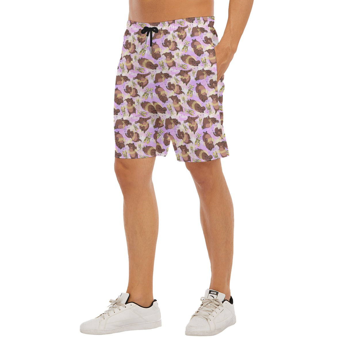 Ballerina Hippos - Men’s Pocket Beach Shorts