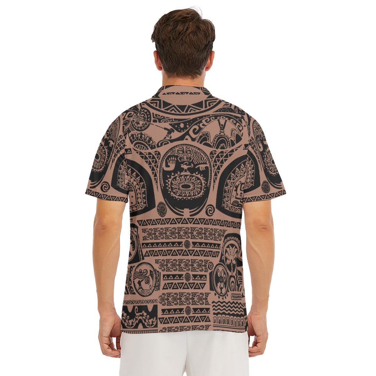 Polynesian Tattoo Motifs - Men's Polo Shirt