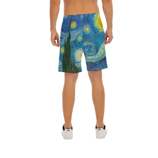 Van Gogh Starry Night - Men’s Pocket Beach Shorts