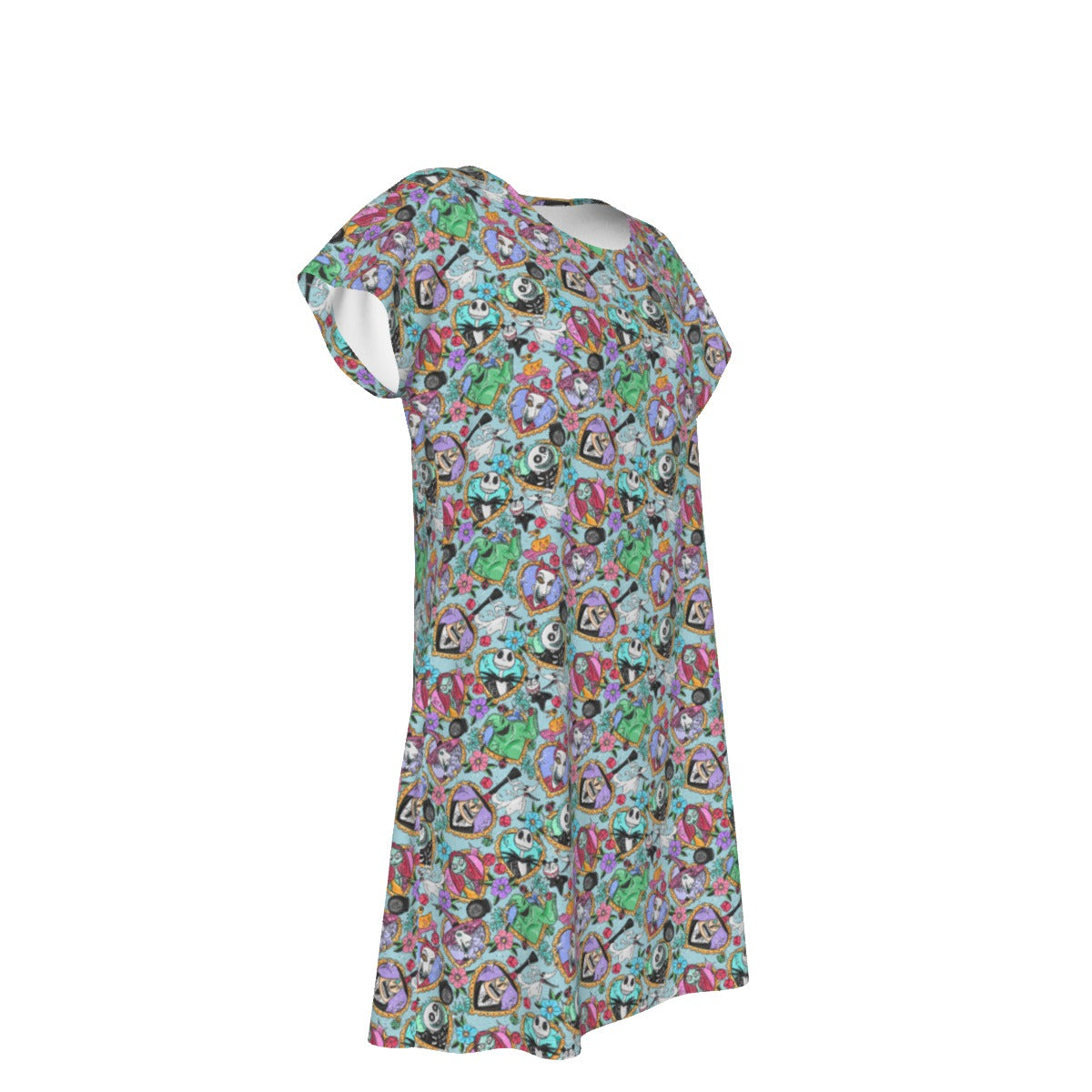 Tattoo Hearts Spooky Crew - Women's T-Shirt Dress