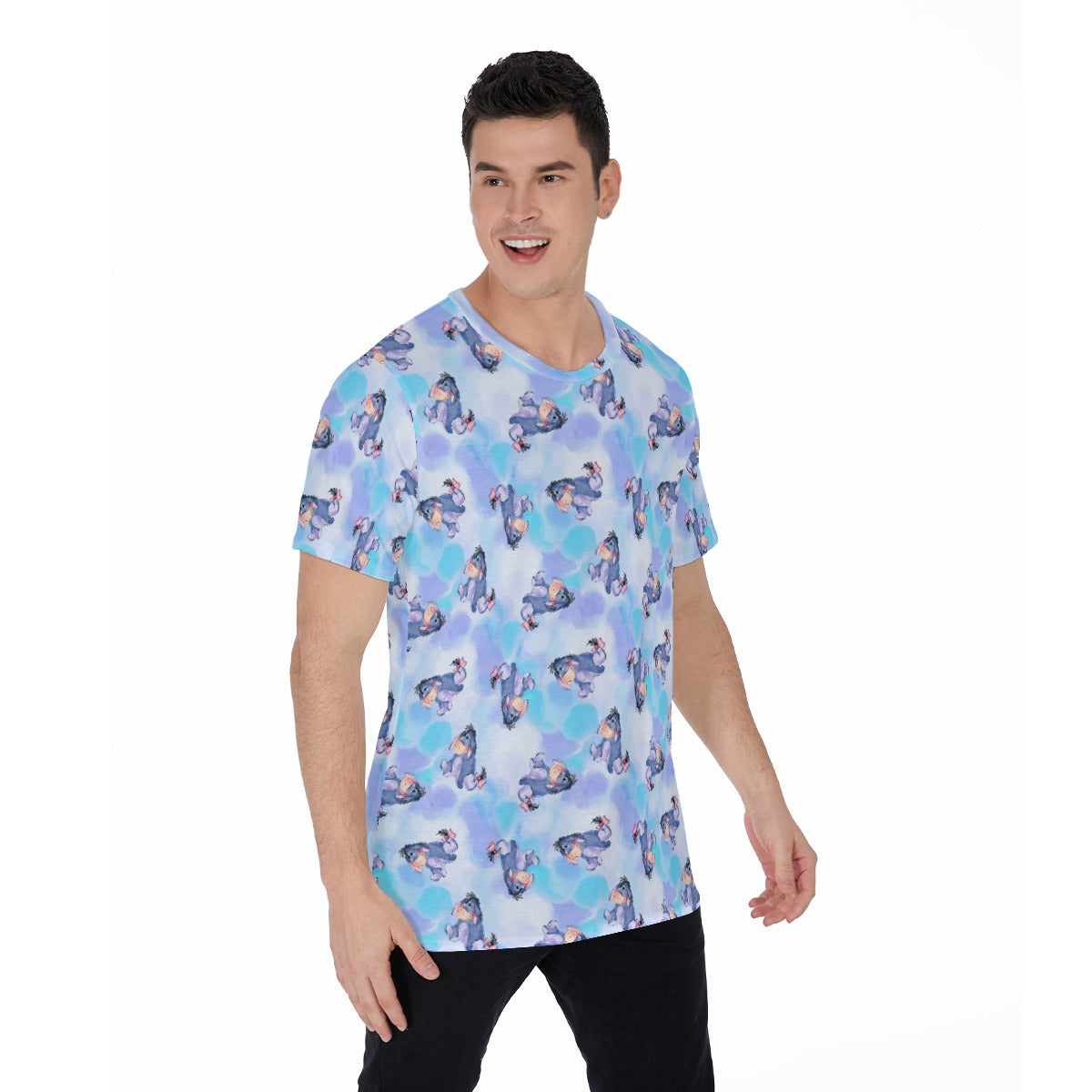 Watercolor Gentle Donkey - Men's Short Sleeve T-Shirt