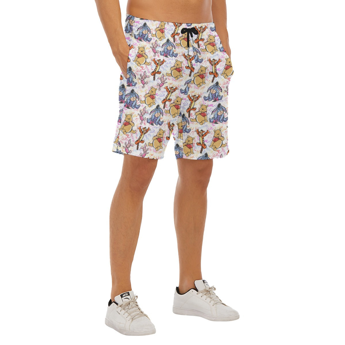 Beloved Forest Friends Sketch Autographs - Men’s Pocket Beach Shorts