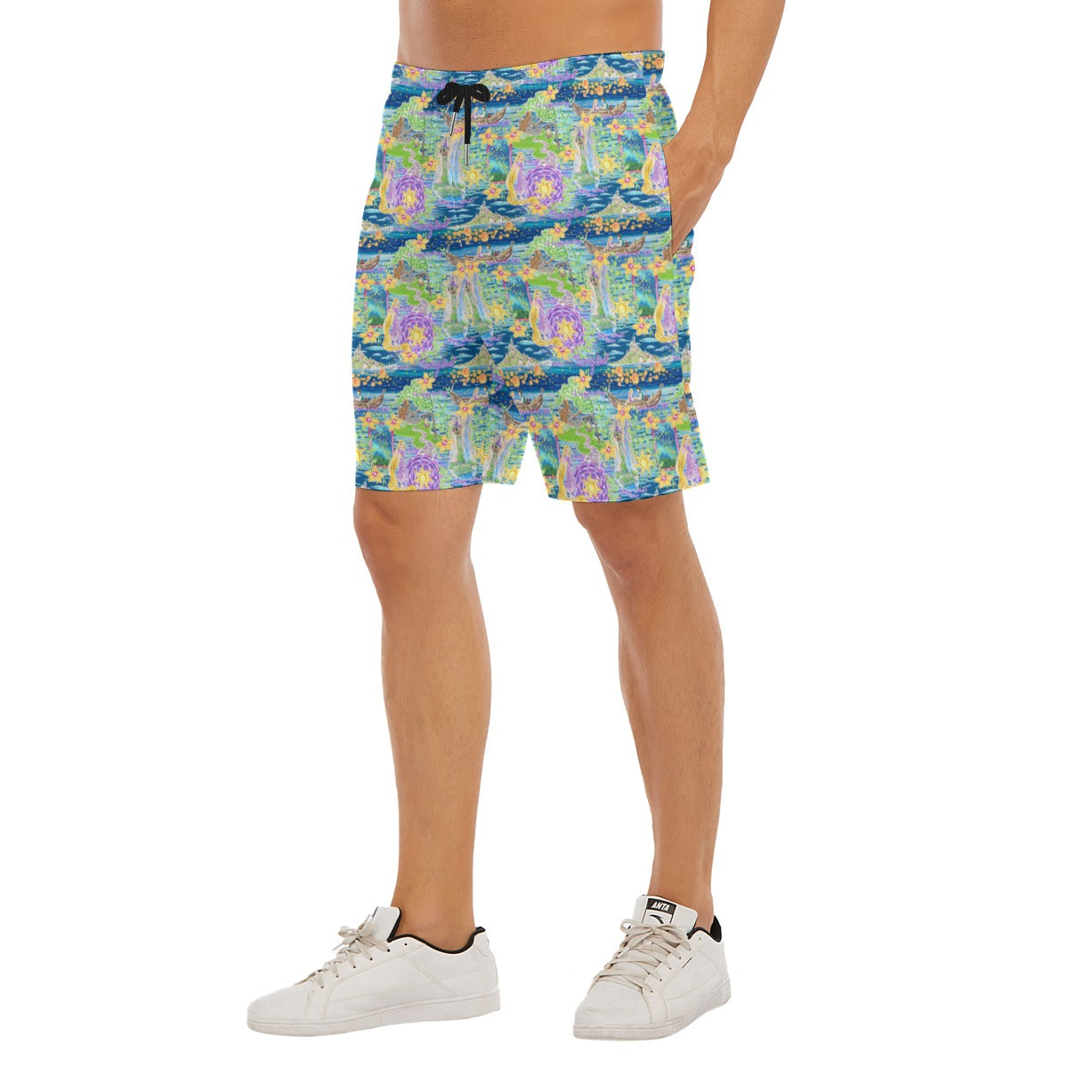 Lantern Festival Glow - Men’s Pocket Beach Shorts