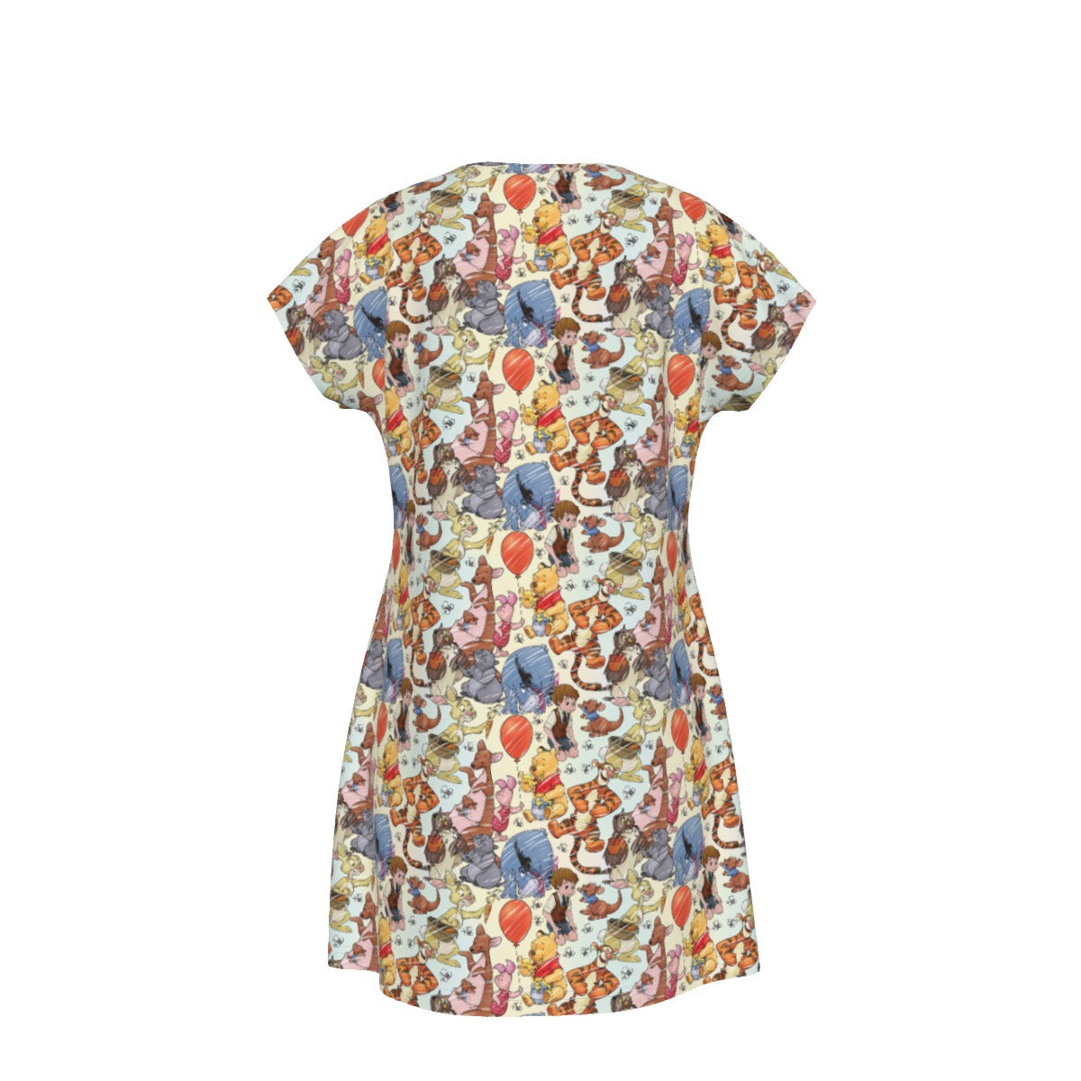 Woodland Friends Sketch - Women's T-Shirt Dress