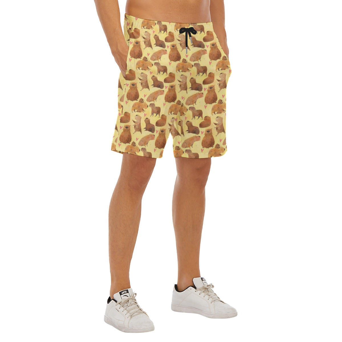 Capybara Love - Men’s Pocket Beach Shorts