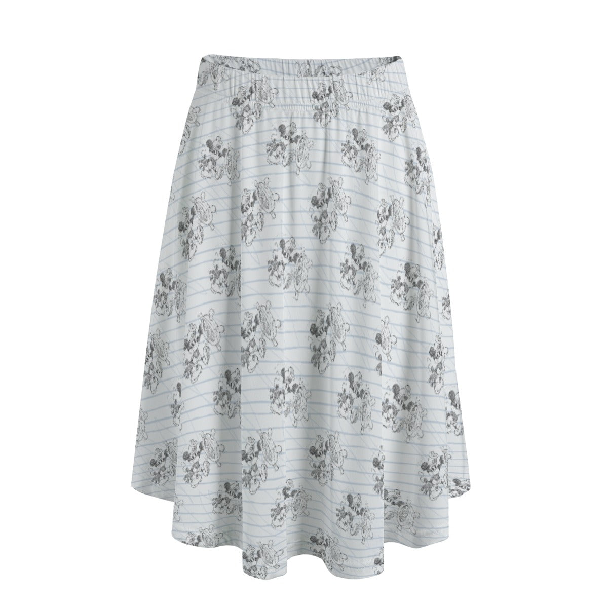 Sketch of Steamboat Mouse - Women’s Pocket Midi Skirt