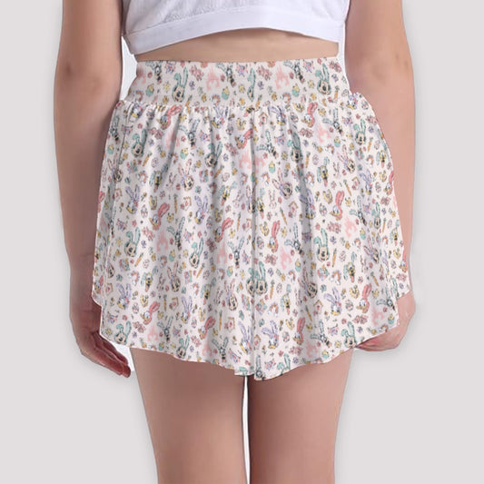 Springtime Friends Celebration Fun - Girls’ Flowy Pocket Shorts