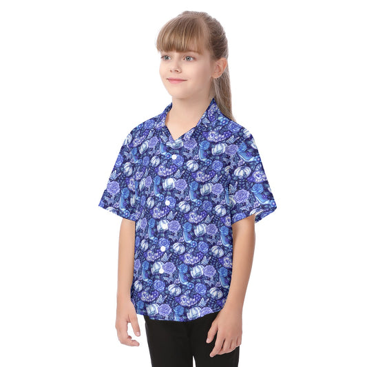 Fairytale Florals – Royal Ball - Kid's Hawaiian Button Up Shirt