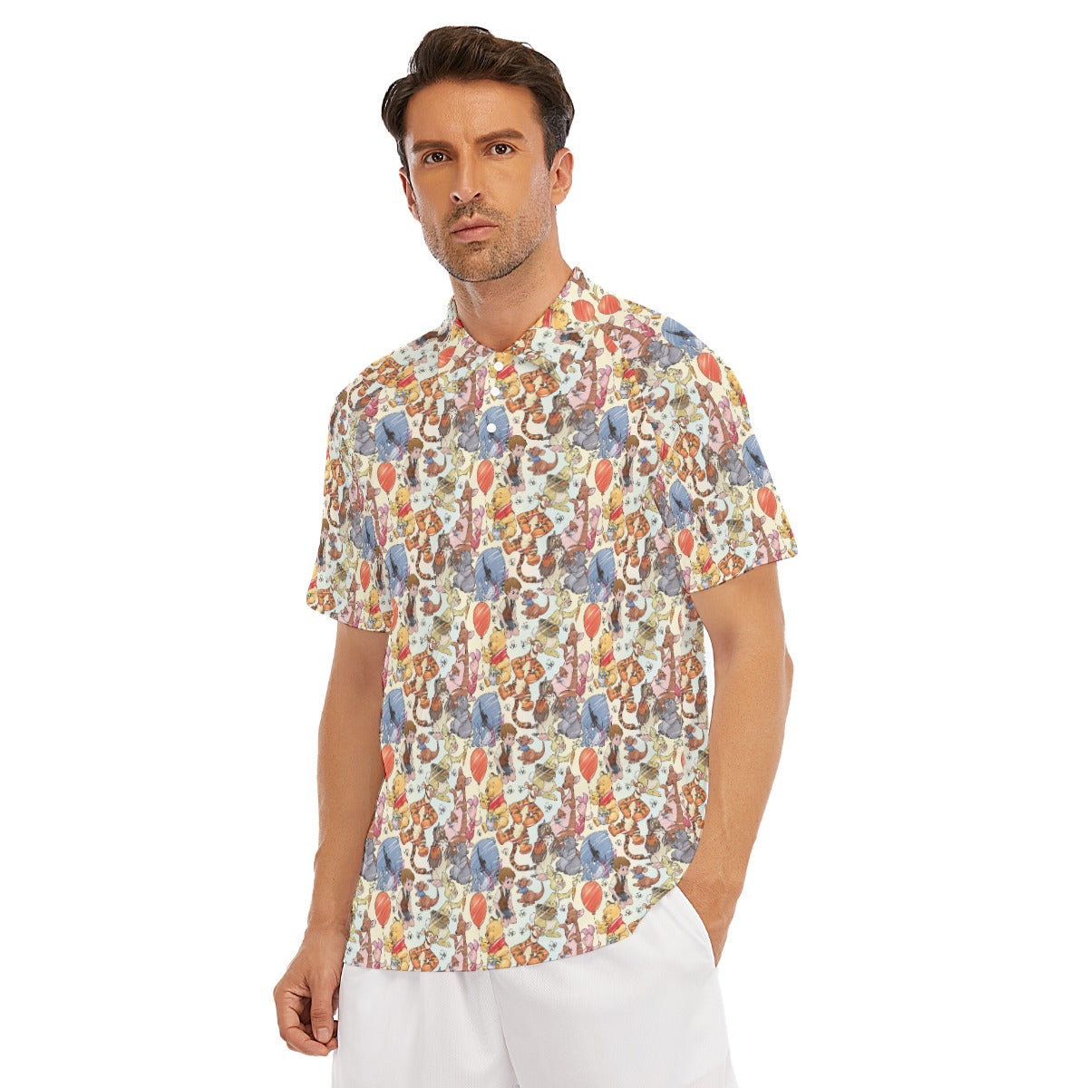 Woodland Friends Sketch - Men's Polo Shirt