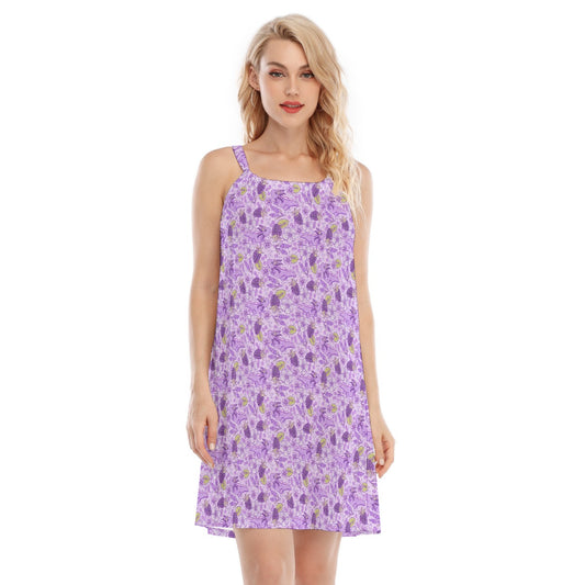 Fruitimals - Blackberry Axolotls - Women’s Adjustable Sundress