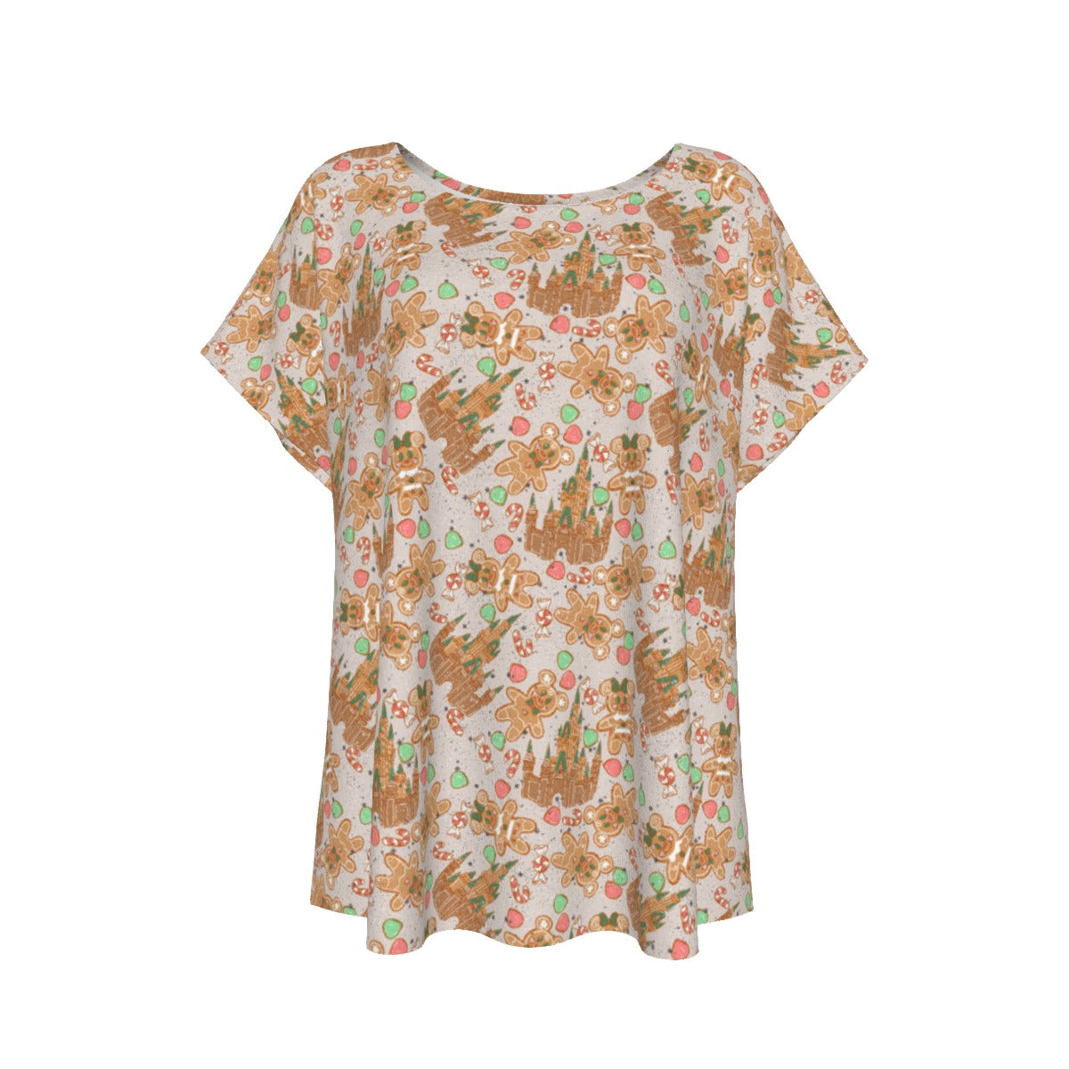 Festive Gingerbread Treats - Women’s Relaxed Fit Scoop Tee