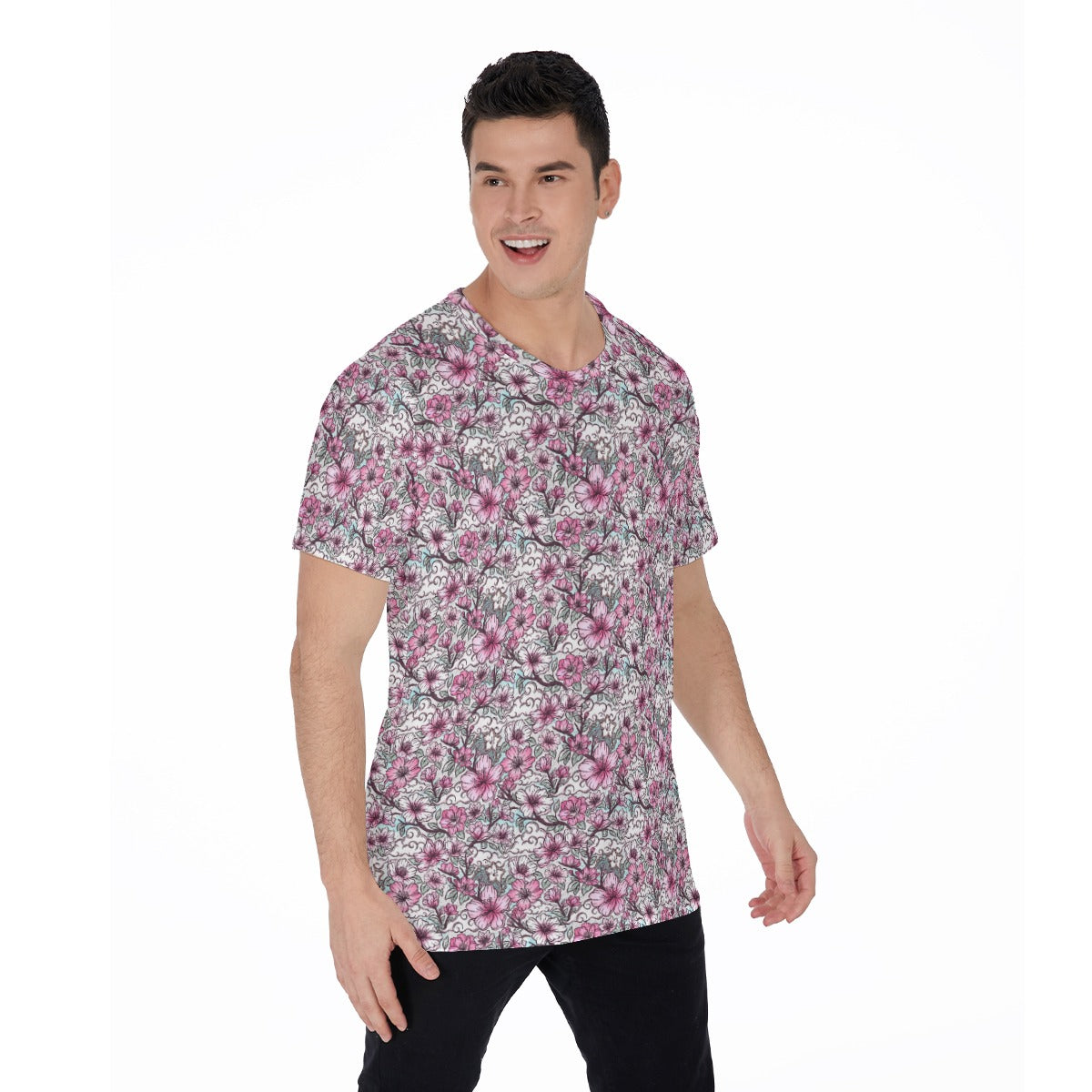 Fairytale Florals – Blossoms of Honor - Men's Short Sleeve T-Shirt