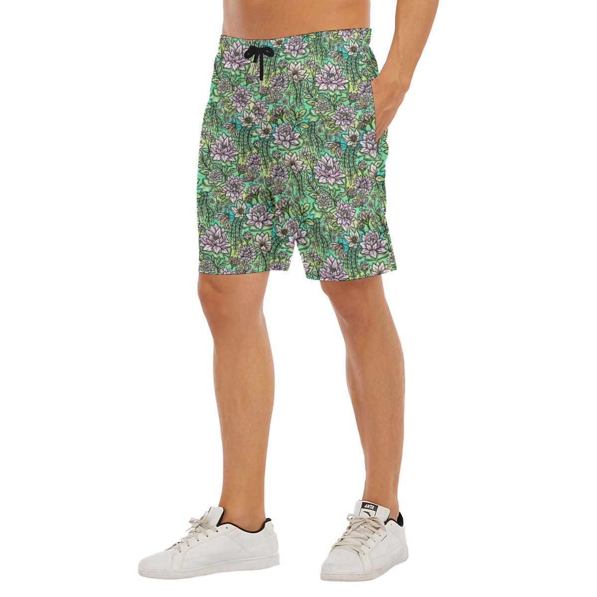 Fairytale Florals – Bayou Blooms - Men’s Pocket Beach Shorts