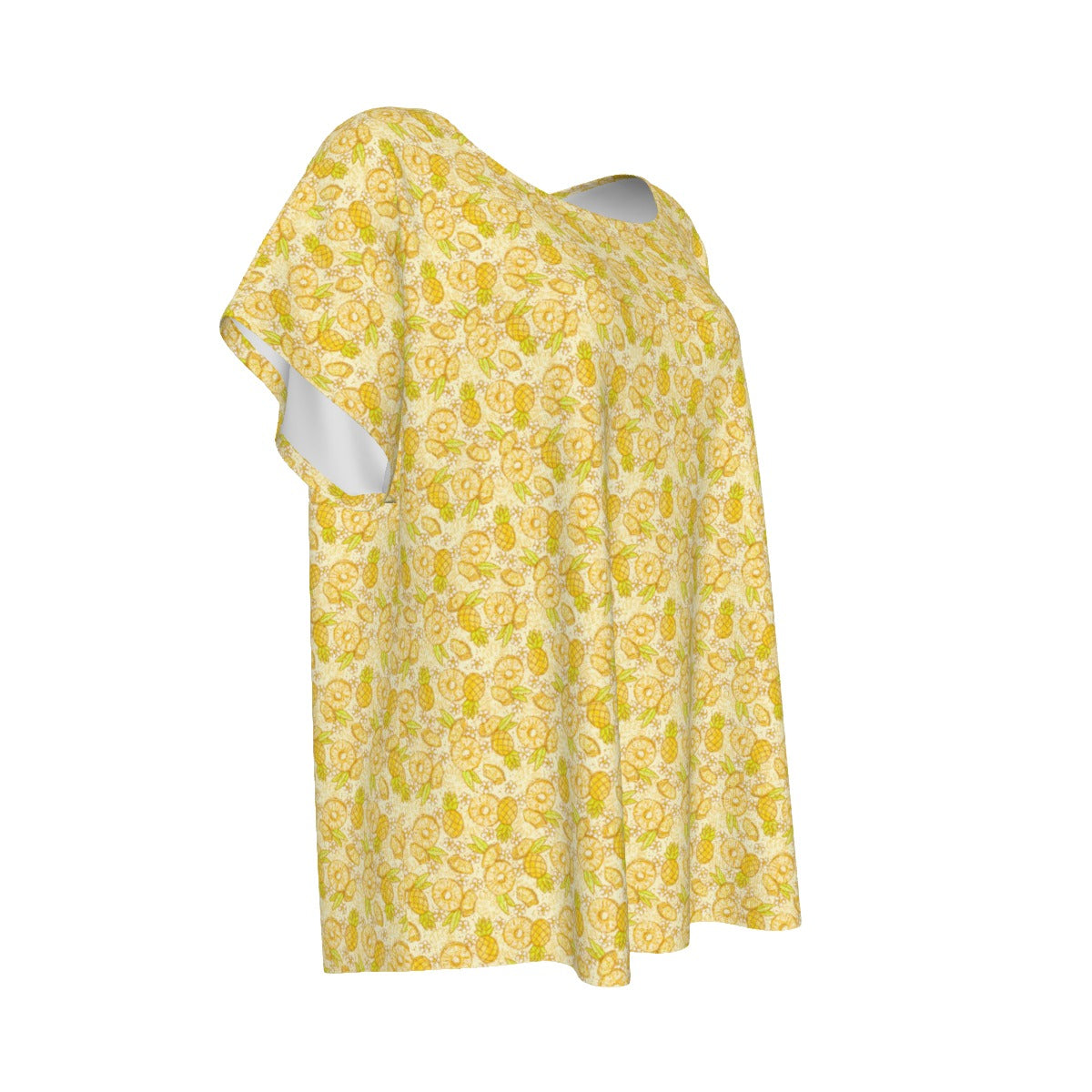 Summer Fruits - Pineapple - Women’s Relaxed Fit Scoop Tee