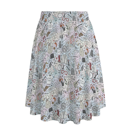 Every Era Collage - Women’s Pocket Midi Skirt