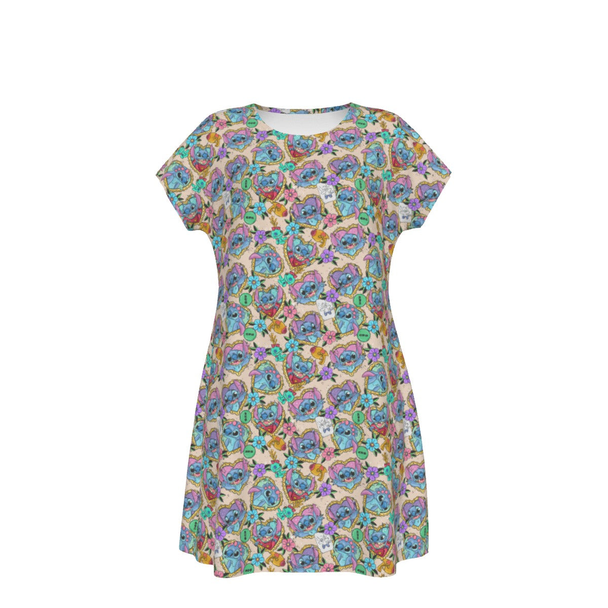 Tattoo Hearts Island Mischief - Women's T-Shirt Dress