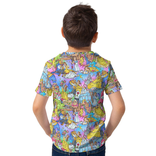 Enchanted Tale Storybook Scenes - Kid’s Short Sleeve T-Shirt