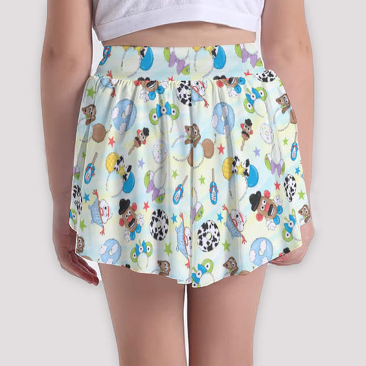 Playful Toy Style Icons - Girls’ Flowy Pocket Shorts