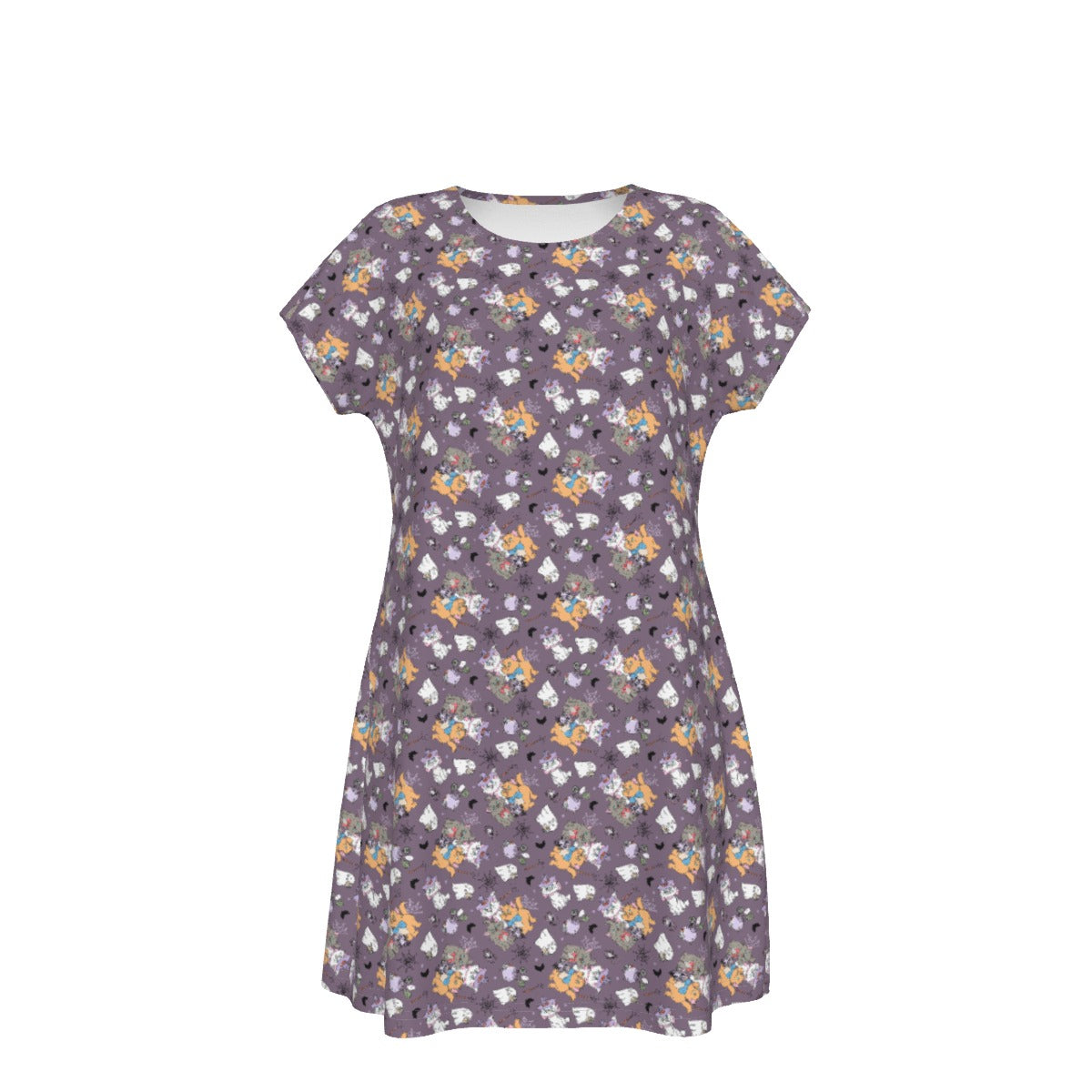 Spooky Fancy Felines - Women's T-Shirt Dress