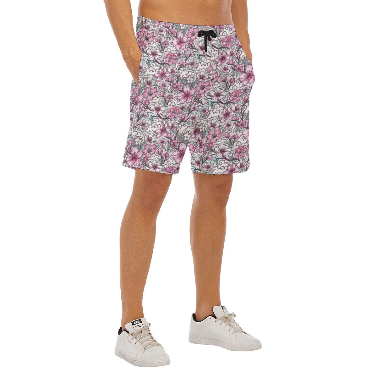 Fairytale Florals – Blossoms of Honor - Men’s Pocket Beach Shorts