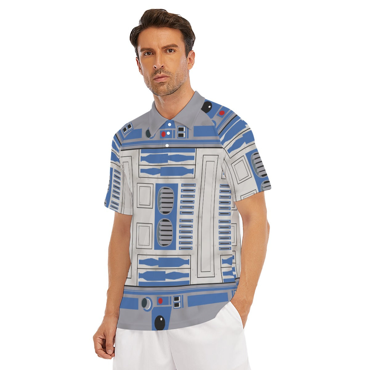 Little Blue Droid - Men's Polo Shirt