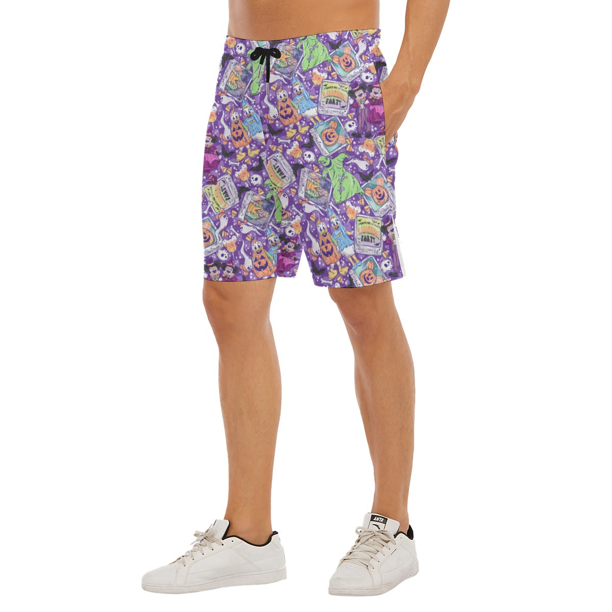Not So Scary Halloween Party - Men’s Pocket Beach Shorts