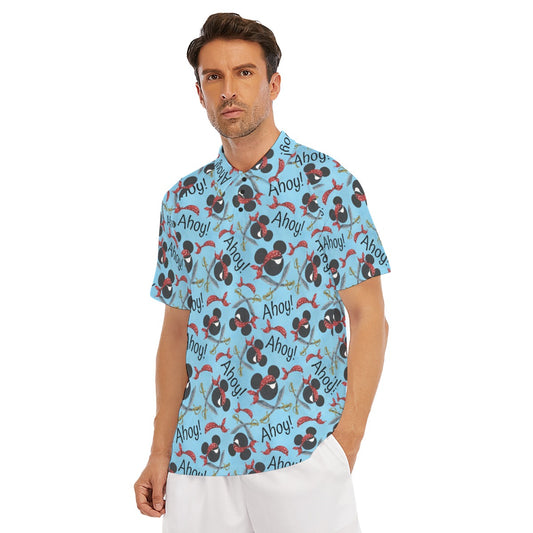 Pirate Mouse Ahoy! - Men's Polo Shirt