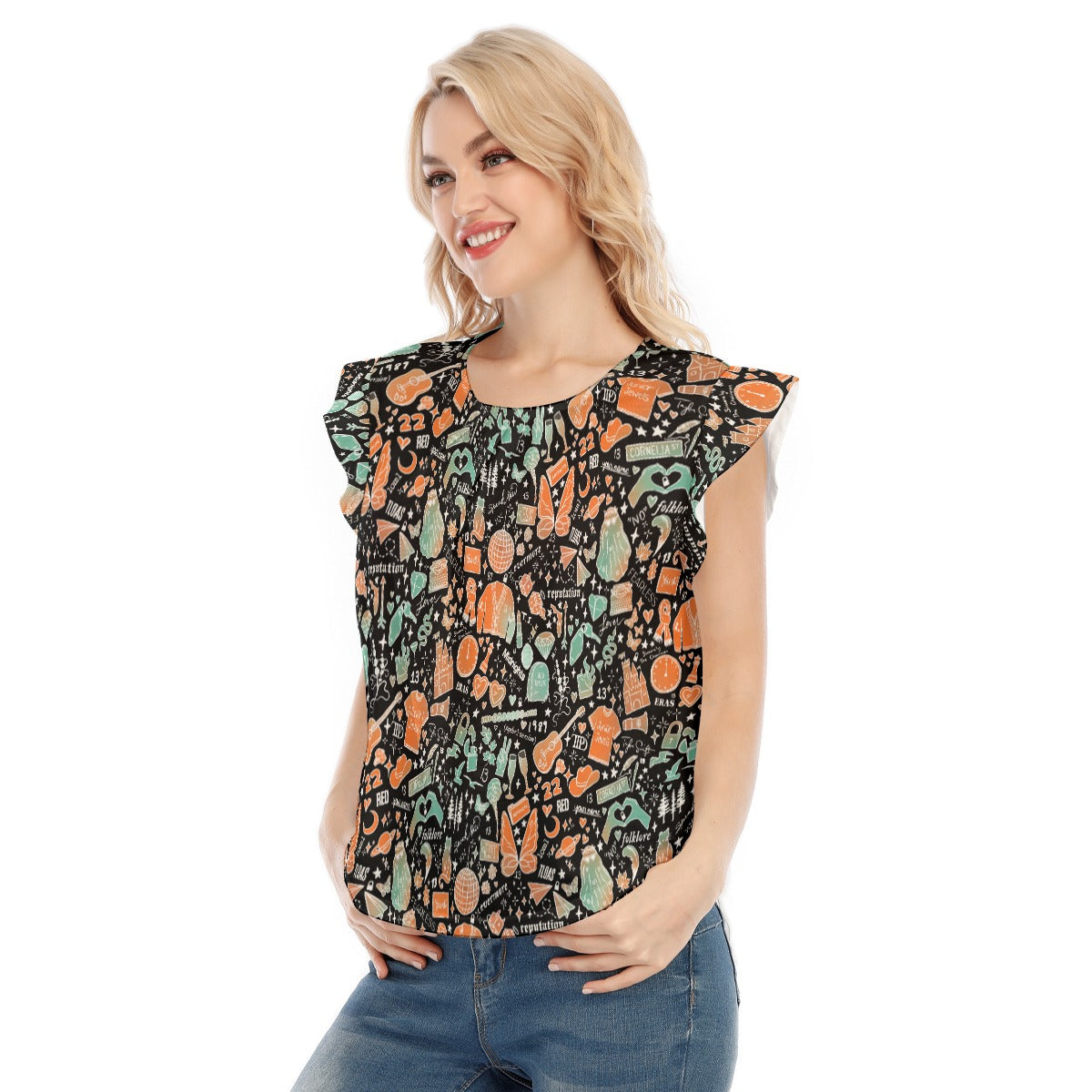 Showgirl Era Icons - Women’s Flutter Sleeve Top