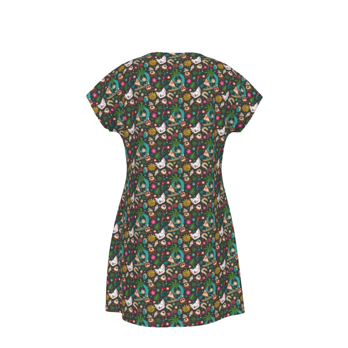 Polynesian Princess Icons - Women's T-Shirt Dress