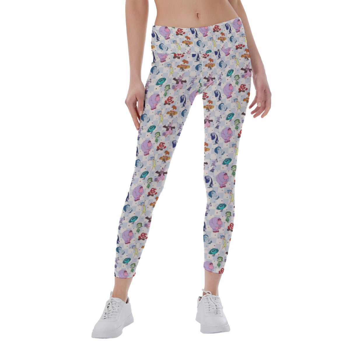 Blue Check Emotional Spectrum - Women's Yoga Leggings