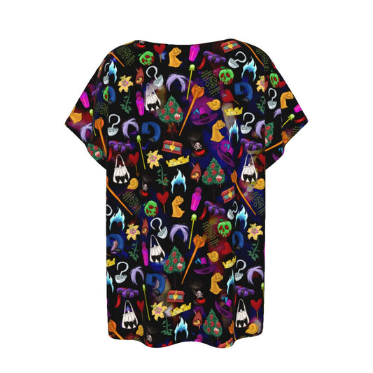 Villainous Icons Collage - Women’s Relaxed Fit Scoop Tee
