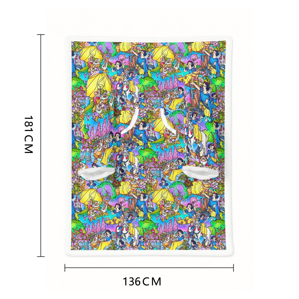 Fairest Princess Storybook Scenes - Wearable Blanket Hoodie