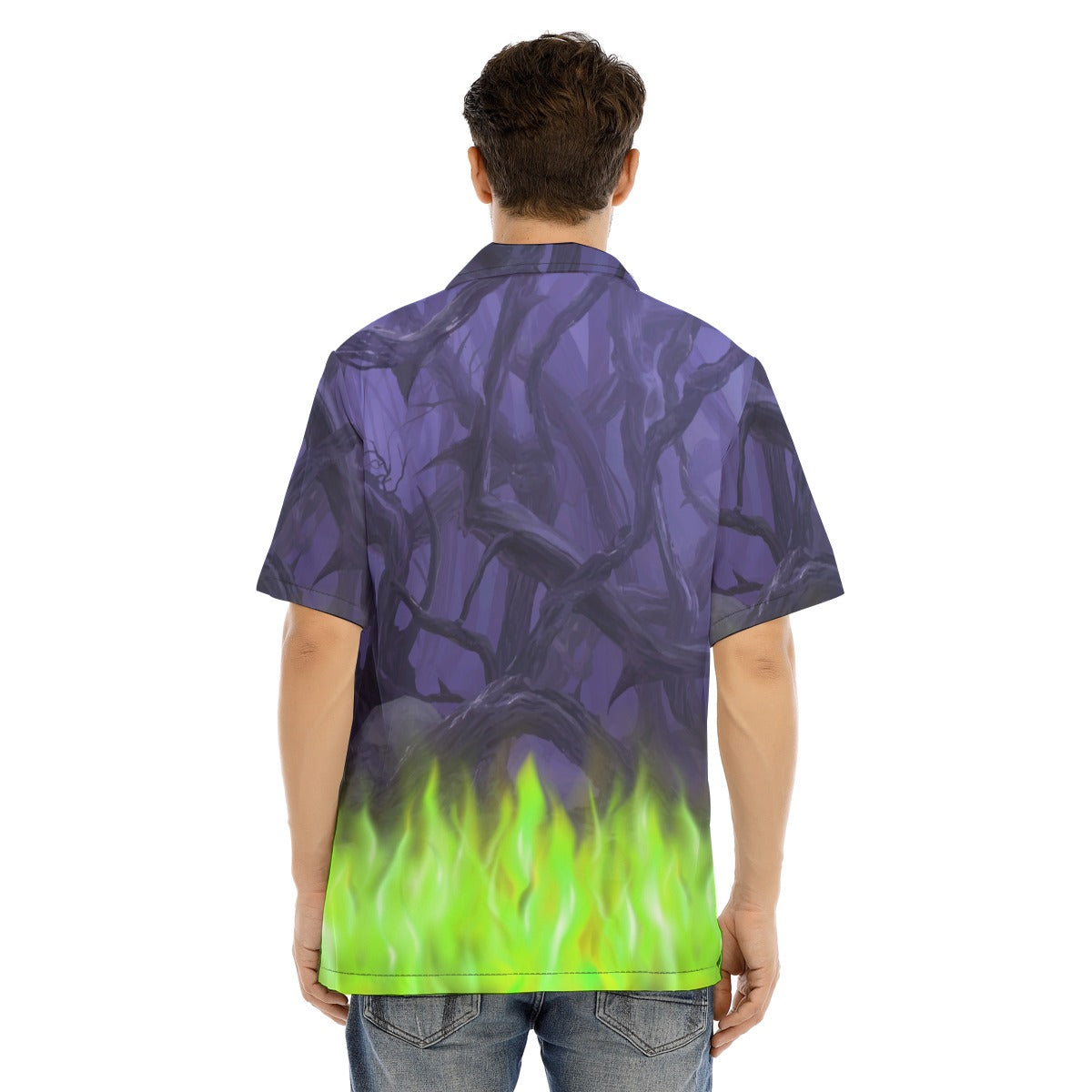 Enchanted Thorn Forest - Men's Hawaiian Button Up Shirt