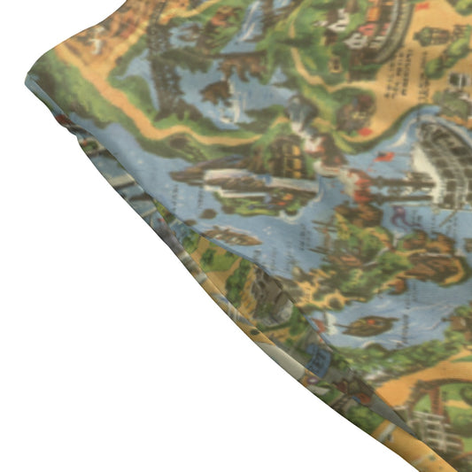 Vintage Theme Park Map - Women's Pocket Skater Skirt