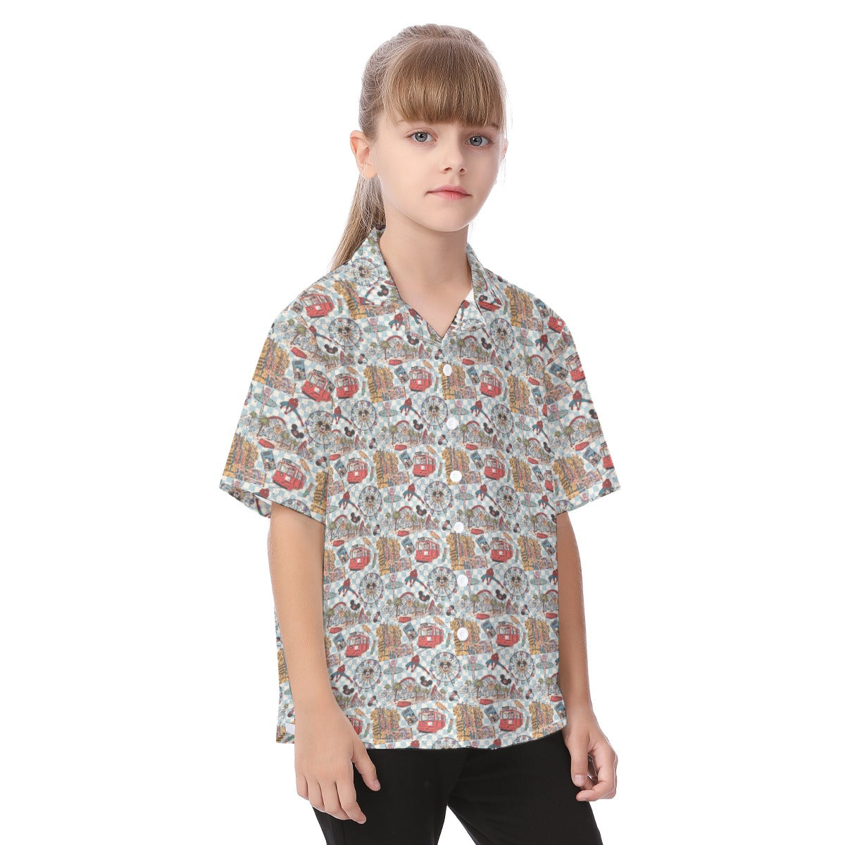 Revamped DCA - Kid's Hawaiian Button Up Shirt