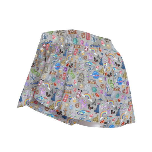 EC Around The World Experience - Women's Flowy Pocket Shorts