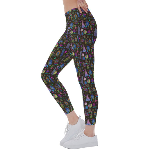 Main Street Neon Parade - Women's Yoga Leggings