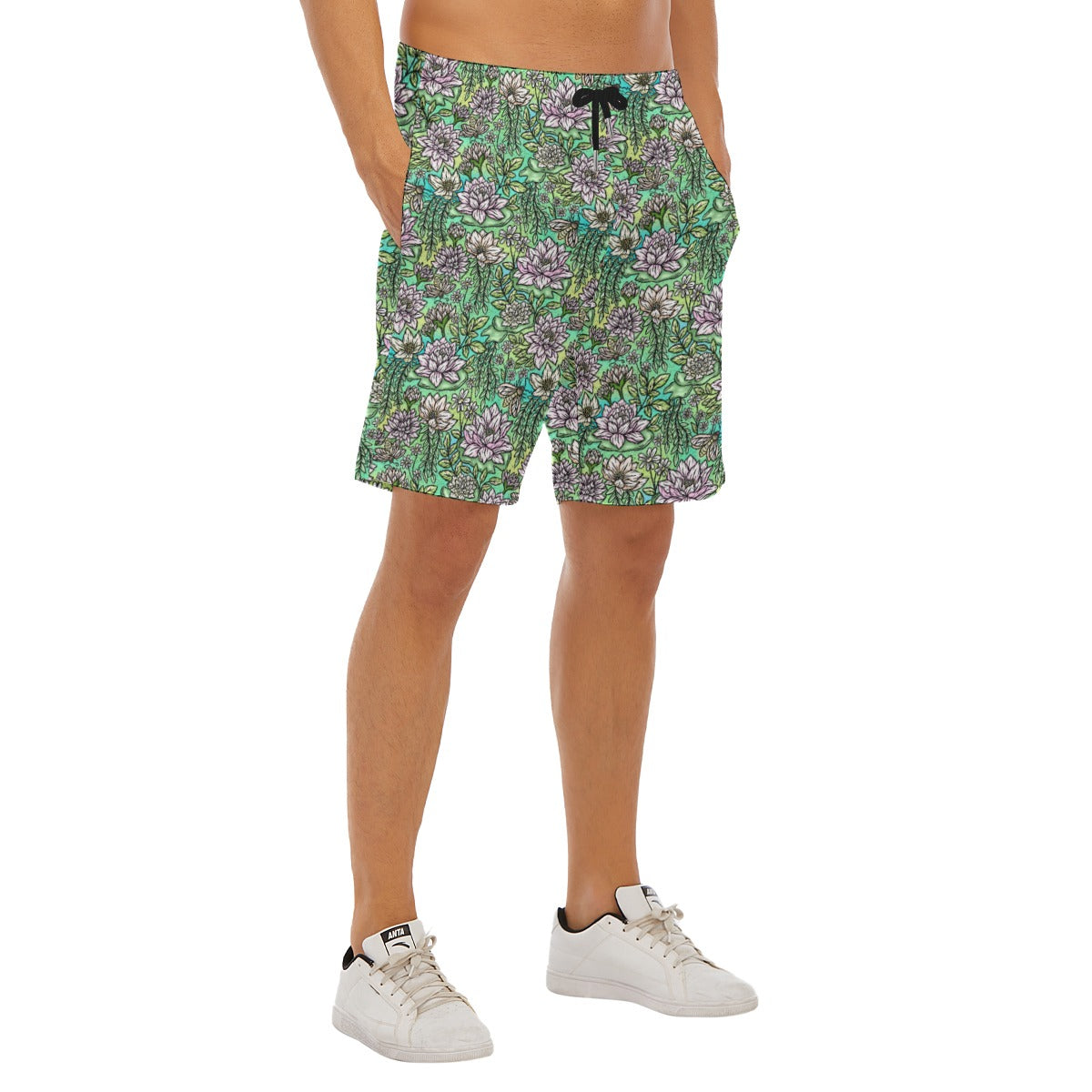 Fairytale Florals – Bayou Blooms - Men’s Pocket Beach Shorts