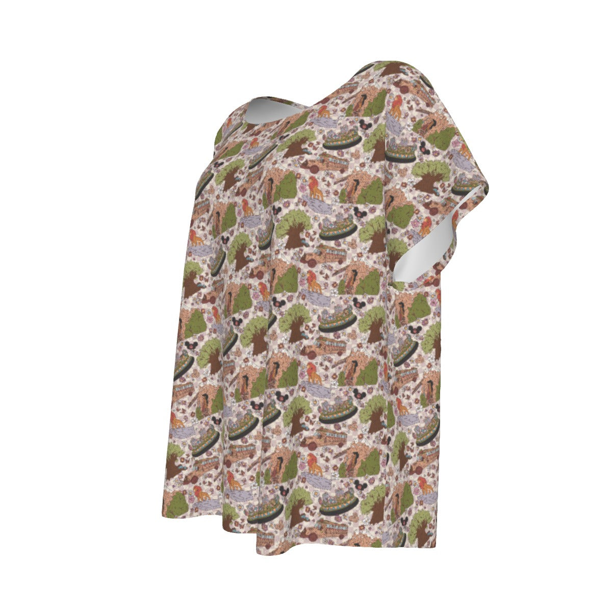 Hand Drawn AK - Women’s Relaxed Fit Scoop Tee