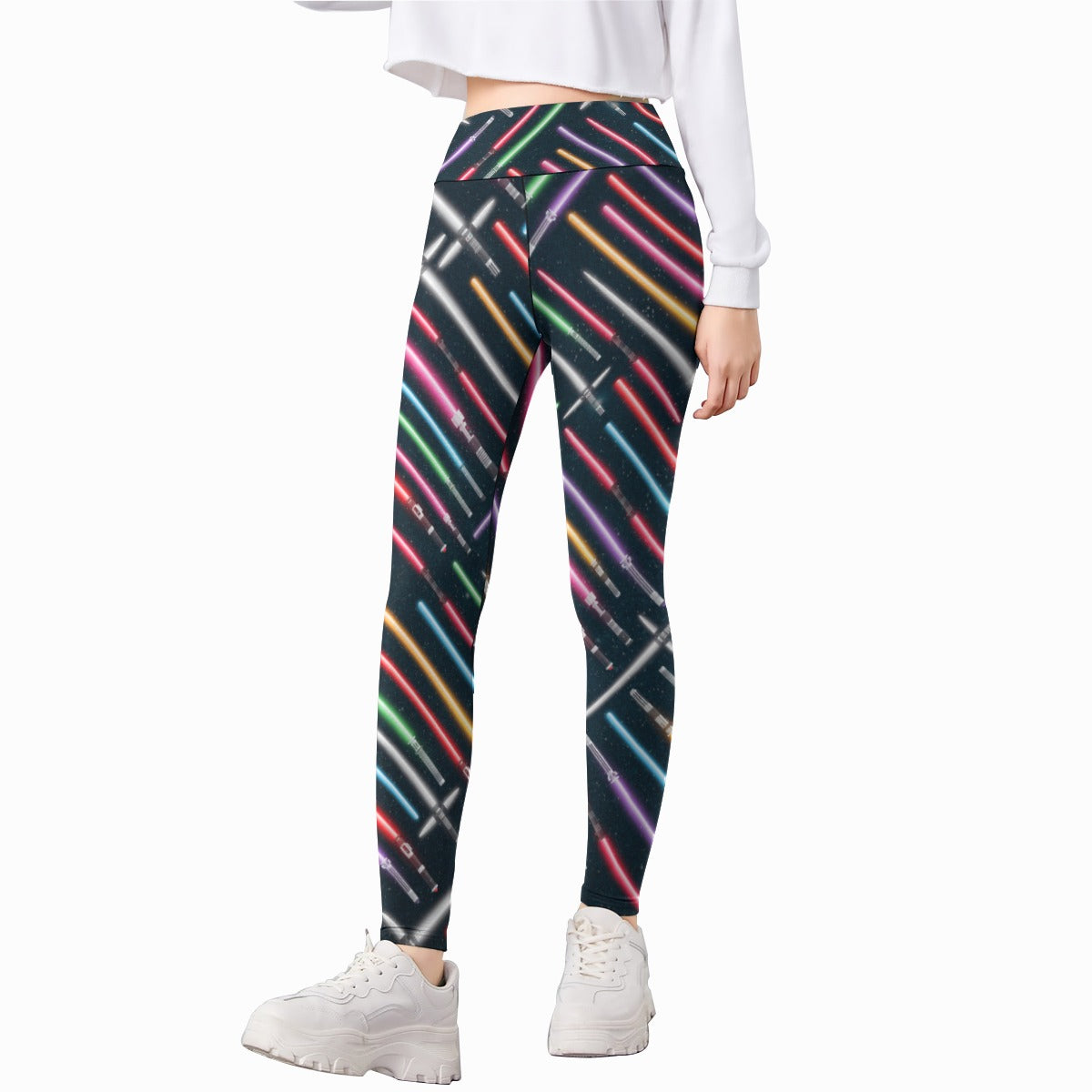 Vibrant Galaxy Sabers - Kid's Leggings
