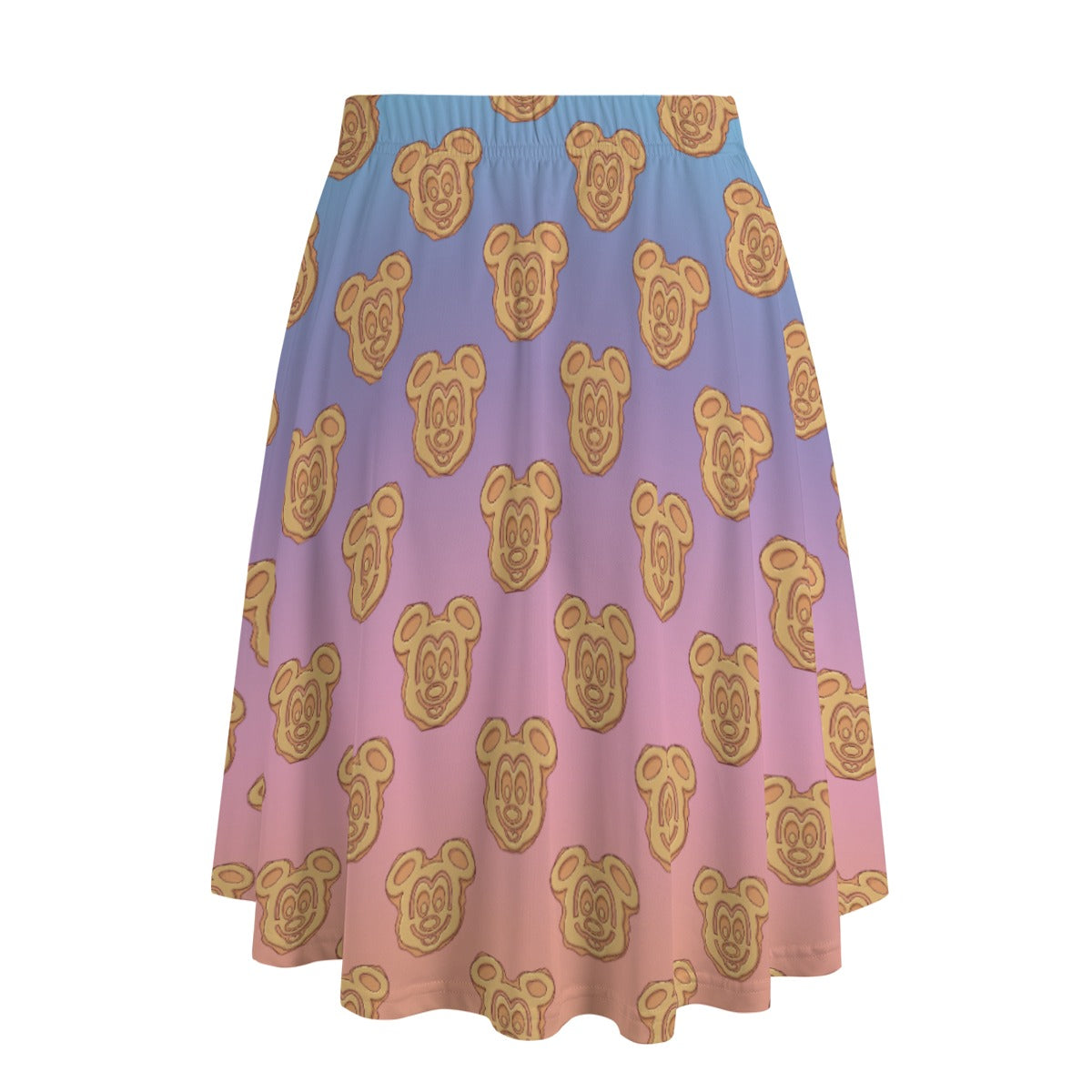 Rainbow Mouse Waffles - Women’s Pocket Midi Skirt