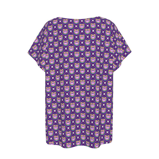 Geometric Figment - Women’s Relaxed Fit Scoop Tee