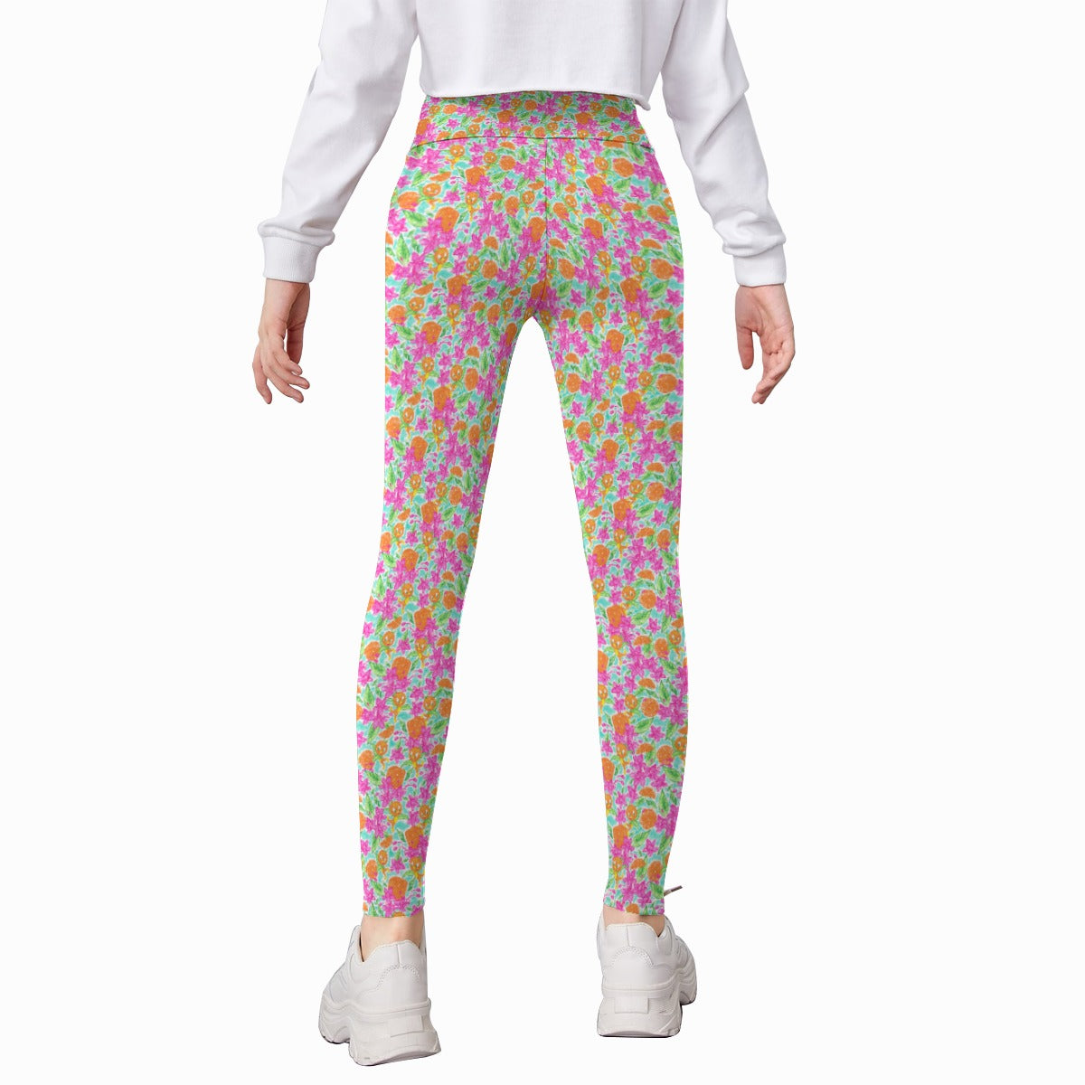 Tropical Citrus Bloom - Kid's Leggings