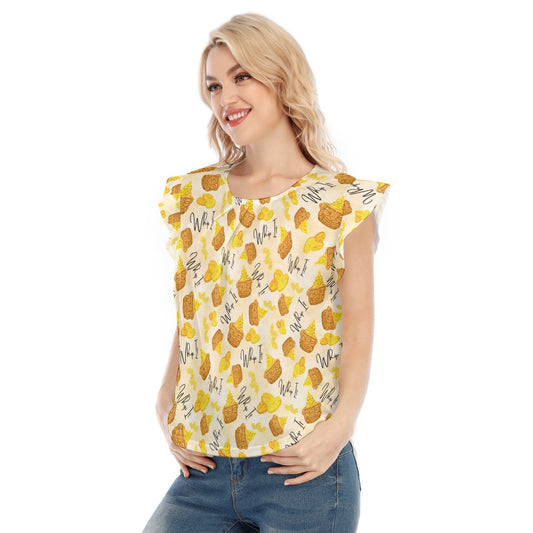 Pineapple Whip It! - Women’s Flutter Sleeve Top