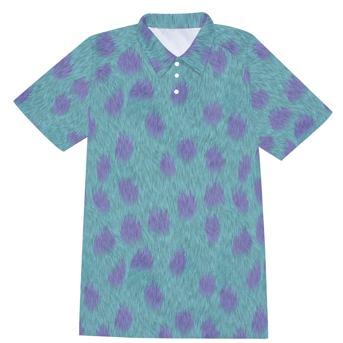 Turquoise Monster Spots - Men's Polo Shirt