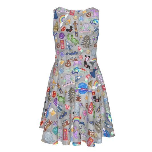 EC Around The World Experience - Kid's Sleeveless Skater Dress