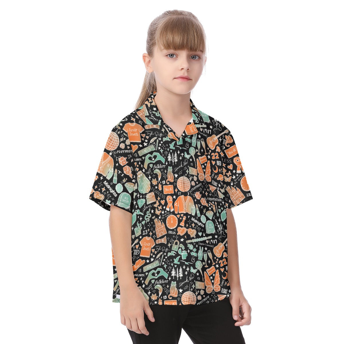 Showgirl Era Icons - Kid's Hawaiian Button Up Shirt