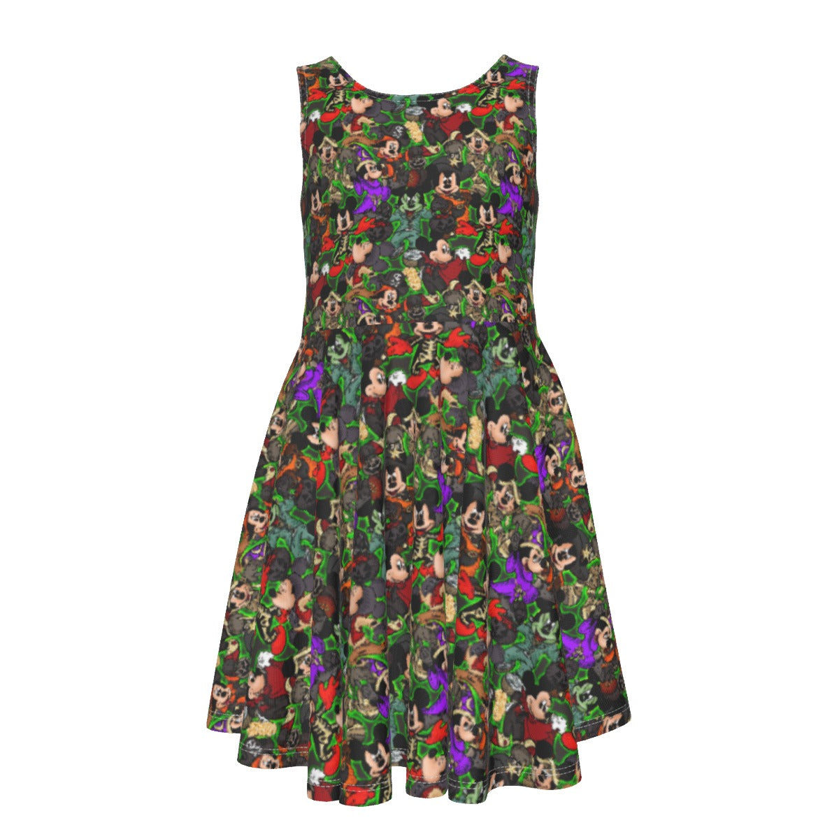 Halloween Costume Mashup - Kid's Sleeveless Skater Dress