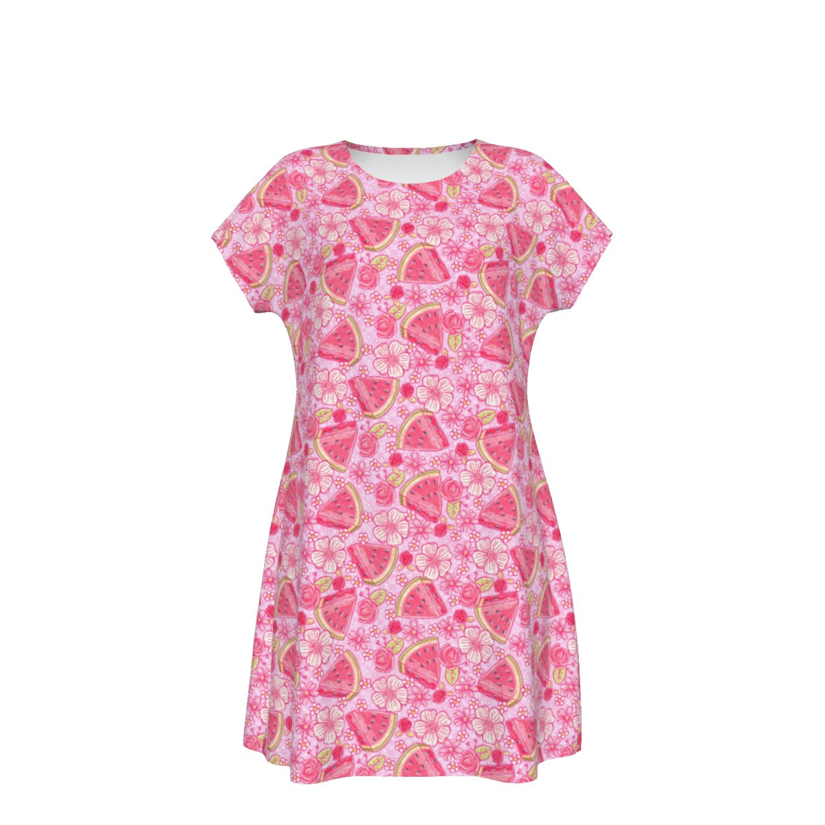 Summer Fruits - Watermelon - Women's T-Shirt Dress