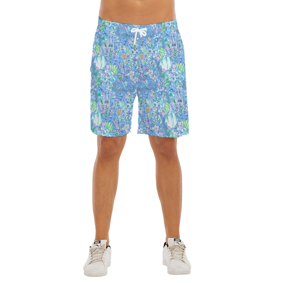 Bright Tropical Princess - Royal Beach Day - Men’s Pocket Beach Shorts
